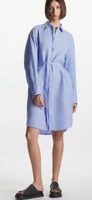 COS  Belted Linen Shirt Dress