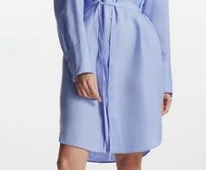COS  Belted Linen Shirt Dress
