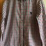 Boys Diesel red white and navy blue checked cotton shirt age 9/10 years Image 2