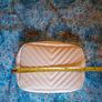 Shein White Chevron Quilted Crossbody Chain Bag Image 3