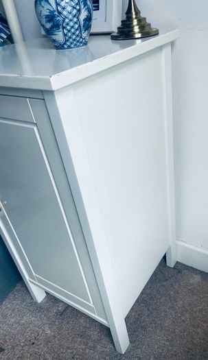 Pair of Discontinued IKEA HEMNES Bedside Cabinets Lockers White