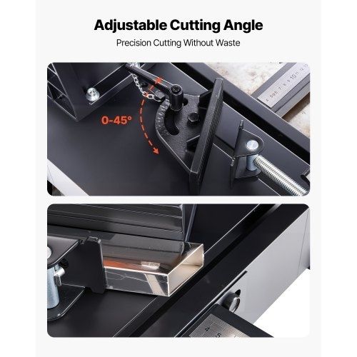 Chop Saw, 355 mm Stainless Steel Cold Cut Blade, 3500 W Powerful Brushless Motor, 750-1200 r/min Adjustable Speed, Metal Cutting Chop Saw for Metal Square and Flat Tubes, I-Shaped Steels