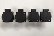 4 x Schuko European 16a Chassis Sockets to receive Plugs