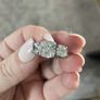 Engagement/Anniversary Moissanite Rings - 2 Rings Image 10