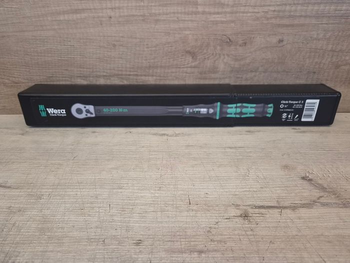 Wera Click-Torque C3 Set Torque Wrench Set, 40 To 200 Nm, 1/2 in Drive