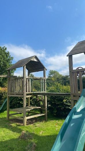 Playhouse slide/swing set