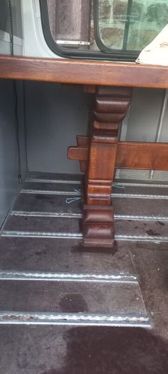 Antique 19th Century oak Monastery Table chunky well made solid with amazing patina comes with two large oak benches