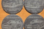 Legendary WRC Slate Coaster Set
