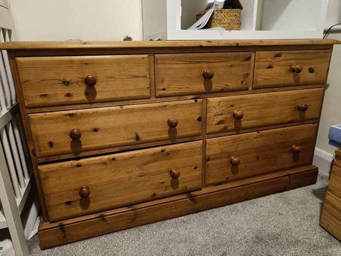 Chest of drawers and Bedside Locker