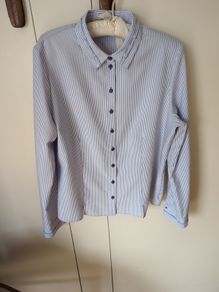 Smart Striped Blouse As New