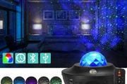Star Projector Baby Kids Childrens Sleep Cot Aid LED Night Light Galaxy Ocean Wave Lamp Bluetooth Speaker Music w/ Remote