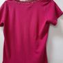 top short sleeves nice bead detail around neck Image 2