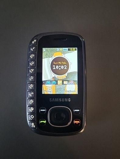 Samsung GT-B3310 Slider Phone in SILVER