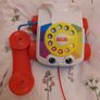 Fisher price dial up pull along old vintage style telephone  phone. 2015. Mattel. Image 2