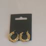 Pilgrim Gold Tone Chunky Twisted Hoop Earrings Statement New RRP 29.95 CAN POST Image 5