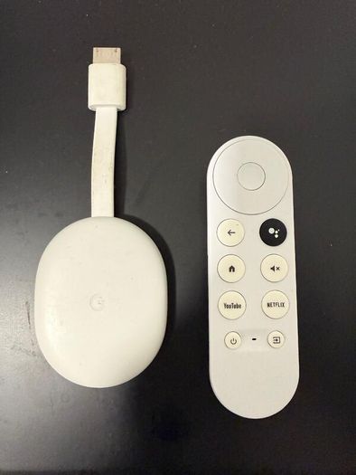 Google Chromecast W/Google TV (4K)- Snow
