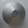 silver glass pendant light Image 2