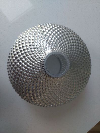 silver glass pendant light