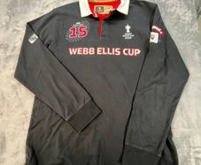 Rugby World Cup RWC Webb Ellis Cup Polo Shirt 2015 Black Official Merch