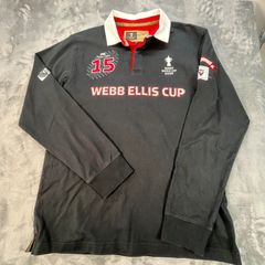 Rugby World Cup RWC Webb Ellis Cup Polo Shirt 2015 Black Official Merch