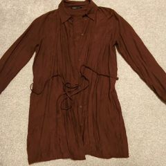 LC Waikiki Brown Long Sleeve Shirt Dress / Tunic
