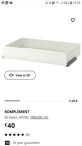 Bnib Ikea Komplement Large Drawer