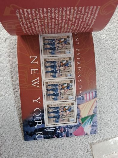 2003 Ireland St. Patrick's Day Stamp Booklet .