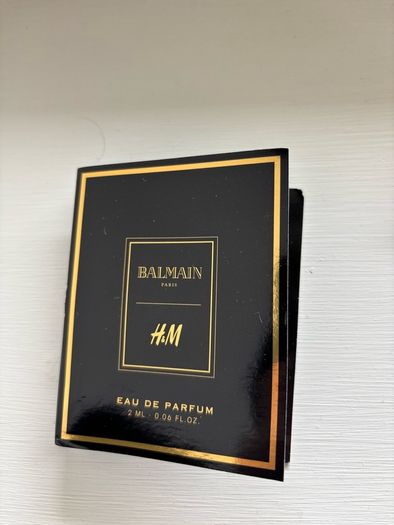 BNWT Balmain x H&M Archival Knit Beanie + 2 x EDP Fragrance Sample & Bag Set