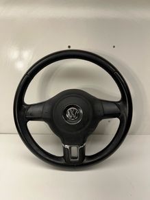 2011 Volkswagen Golf Mk6 Complete Black Steering Wheel A2l10b3s
