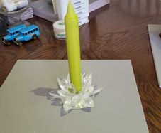 Candle holder glass crystal