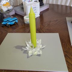 Candle holder glass crystal