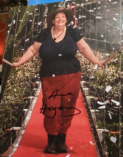 signed photo from the chase Anne hegerty