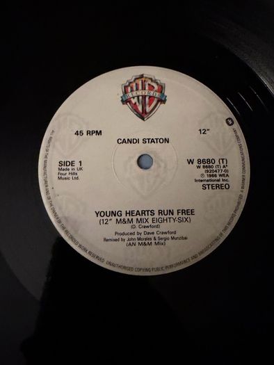 Candi Staton Young Hearts Run Free 1986 M&M Remix 12inch Vinyl