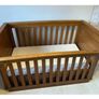 Solid oak cot bed Image 3