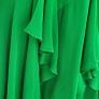 KAREN MILLEN Kelly green 100% Silk ruffle hem midi Sz 8UK - Rrp 209 (New) Image 3