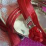 Worn red heels size uk3 Image 2