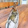 Vintage Native American Canoe Figure Image 5