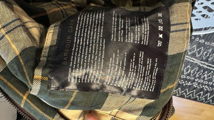 Barbour Border wax jacked