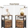 Set of 2 Side Table with Charging Station Image 8