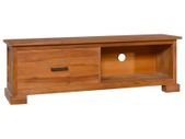 TV Cabinet 112x30x37 cm Solid Teak Wood