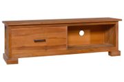 TV Cabinet 112x30x37 cm Solid Teak Wood