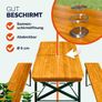 Foldable 3-Piece Beer Garden & Picnic Table Set Image 4