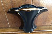Black &amp; Gold Art Deco Wall Vase