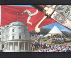 1998 Isle of Man UK5/ 55 units The Manx Constitution (Siemens - S30 (Module 34)) Phone Card