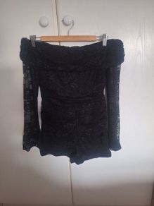 Beautiful Black Lace Playsuit