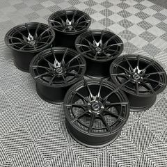 18" Inch Strom DSF55 Alloy Wheels 5x114.3 Nissan Silvia Skyline S13 S14 S15 RX7 R32 R33 Lexus IS200