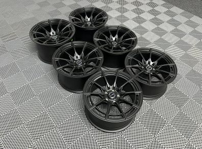 18" Inch Strom DSF55 Alloy Wheels 5x114.3 Nissan Silvia Skyline S13 S14 S15 RX7 R32 R33 Lexus IS200