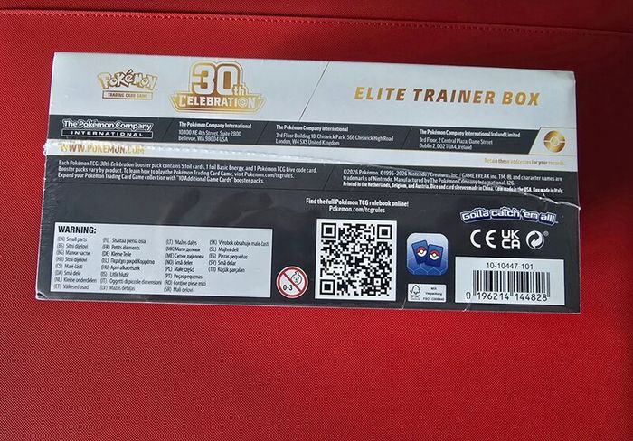 Pokemon 30th Celebration - ETB Elite Trainer Box