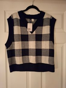 New H&M wooly waistcoat size S