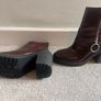 All saints burgundy boots Image 3